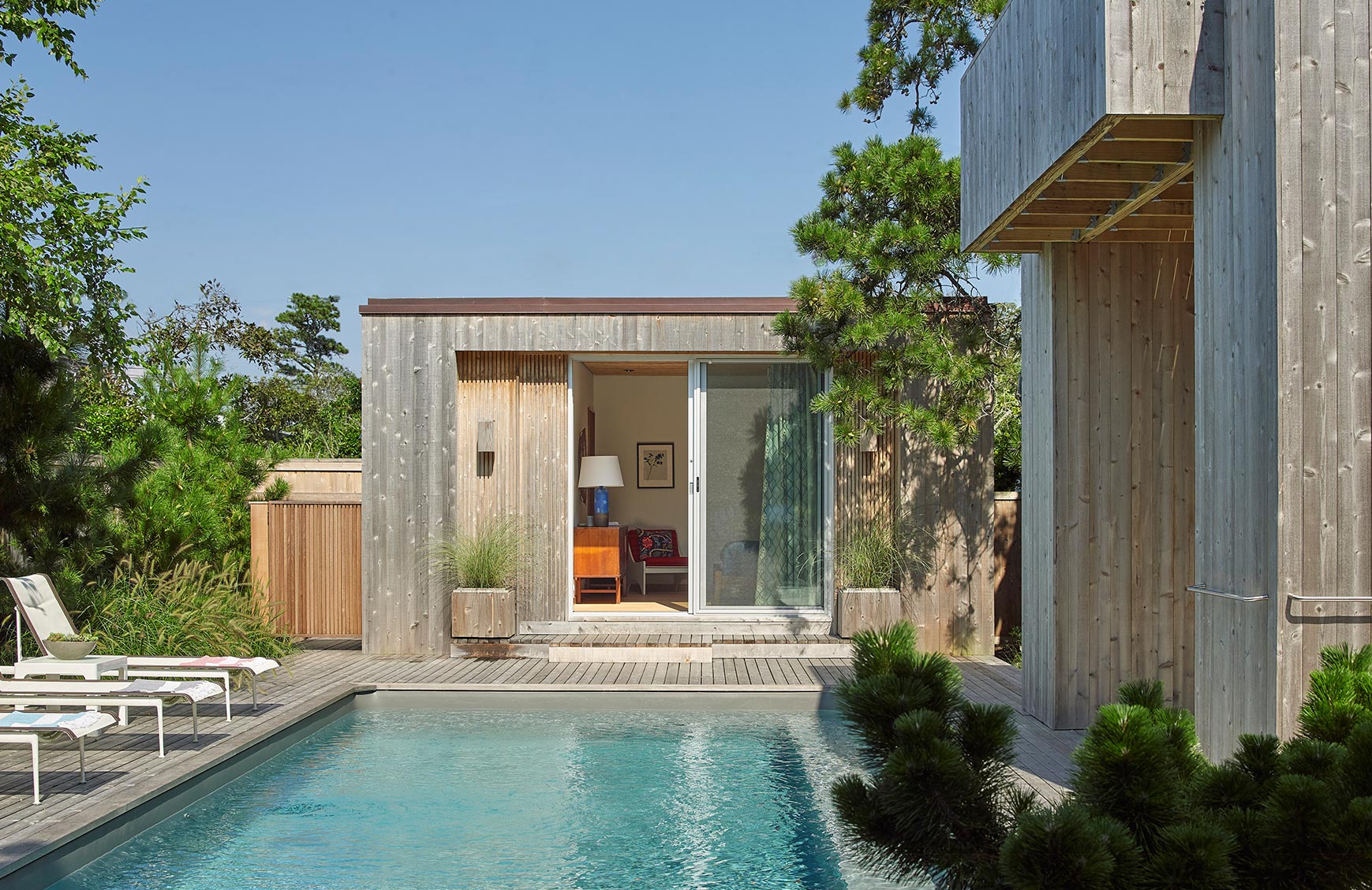 Fire Island House, Long Island, NY - A restoration, renovation, and addition to a 1965 house by modern architect Horace Gifford.